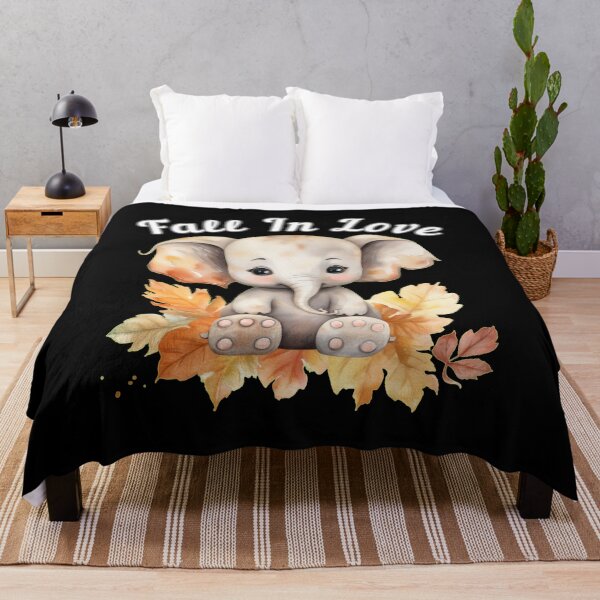 Item preview, Fall In Love. elephant portrait designed and sold by ElephantVibes.