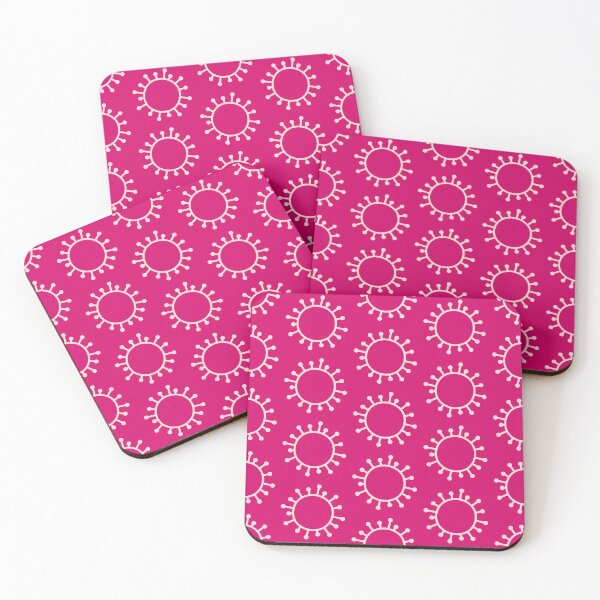 Item preview, Coronavirus icon/pattern (pink) designed and sold by sarahwlongcovid.