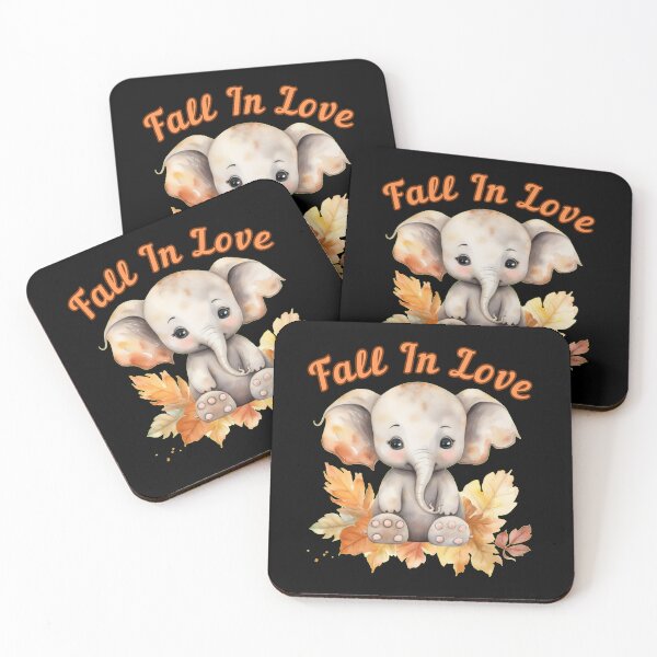 Item preview, Fall In Love. elephant quote designed and sold by ElephantVibes.
