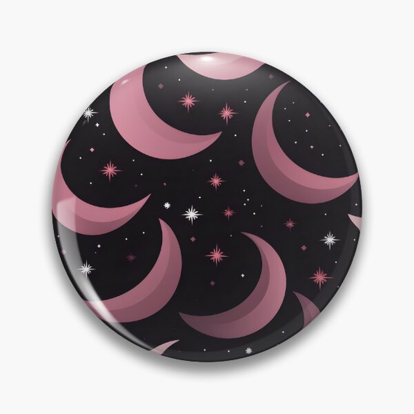 Item preview, Crescent moon and stars collage art print designed and sold by dcrc.