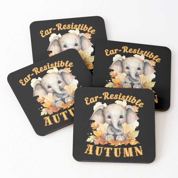 Item preview, Ear-Resistible Autumn. elephant lover designed and sold by ElephantVibes.
