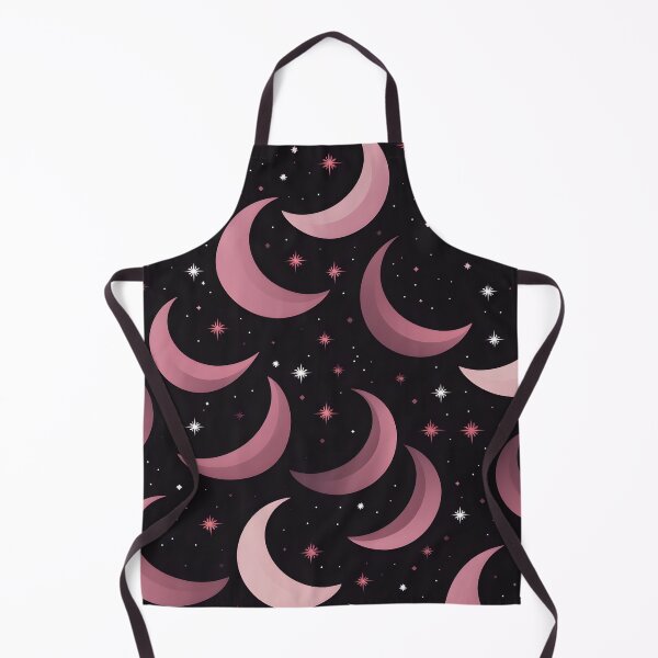 Item preview, Crescent moon and stars collage art print designed and sold by dcrc.