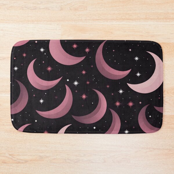 Item preview, Crescent moon and stars collage art print designed and sold by dcrc.