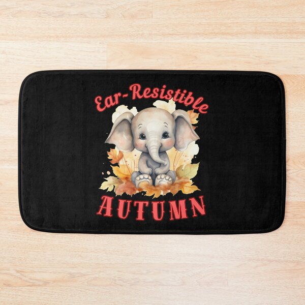 Item preview, Ear-Resistible Autumn. colorful elephant designed and sold by ElephantVibes.