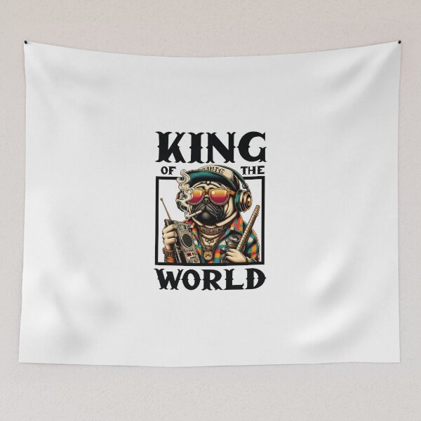 Item preview, King of the World Retro Dog Design T-Shirt designed and sold by vahithakseven.
