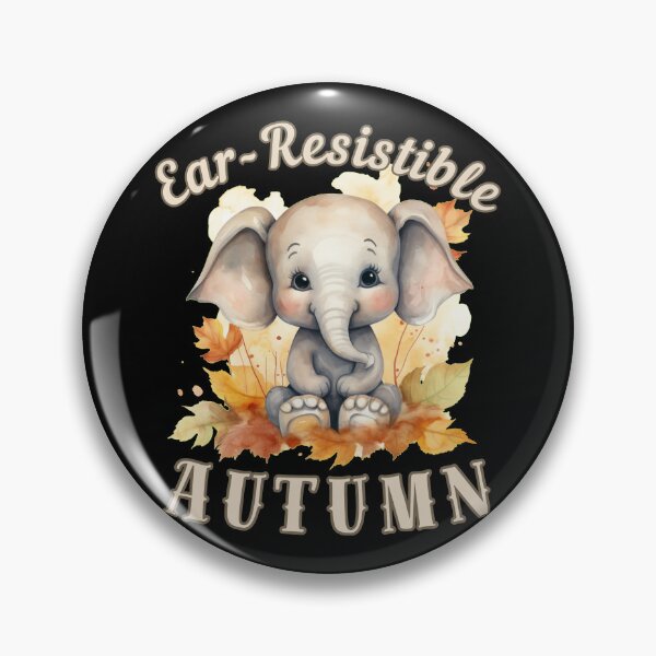 Item preview, Ear-Resistible Autumn. elephant head designed and sold by ElephantVibes.