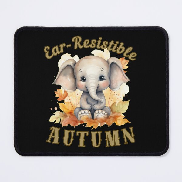 Item preview, Ear-Resistible Autumn. elephant face designed and sold by ElephantVibes.