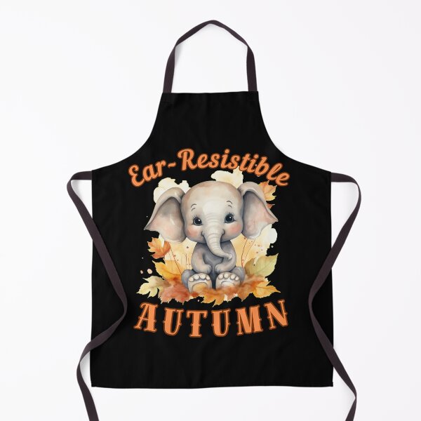 Item preview, Ear-Resistible Autumn. elephant portrait designed and sold by ElephantVibes.
