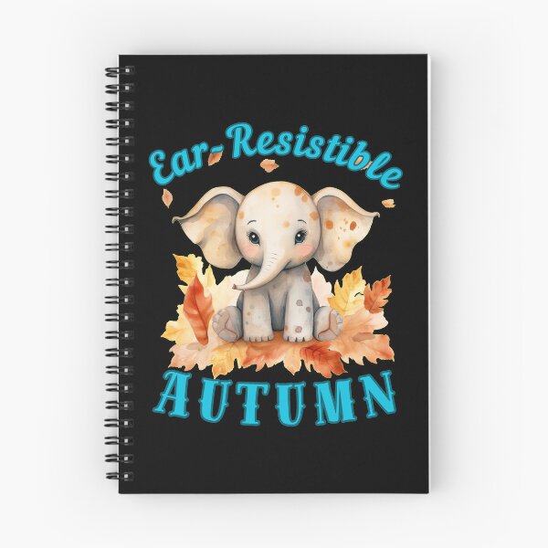 Item preview, Ear-Resistible Autumn. adorable elephant designed and sold by ElephantVibes.