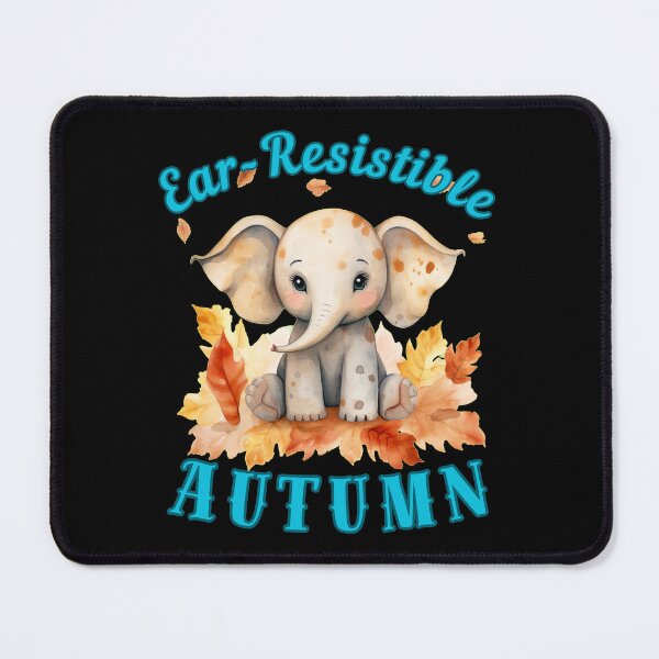 Item preview, Ear-Resistible Autumn. adorable elephant designed and sold by ElephantVibes.