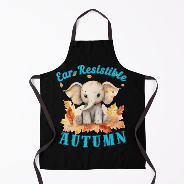 Item preview, Ear-Resistible Autumn. adorable elephant designed and sold by ElephantVibes.