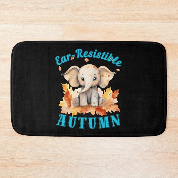 Item preview, Ear-Resistible Autumn. adorable elephant designed and sold by ElephantVibes.