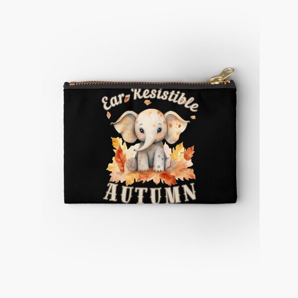 Item preview, Ear-Resistible Autumn. elephant saying designed and sold by ElephantVibes.