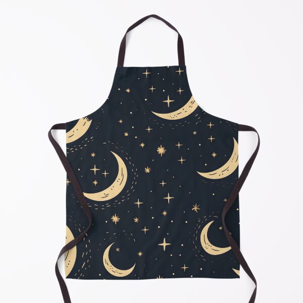 Item preview, Crescent moon and stars collage art print designed and sold by dcrc.