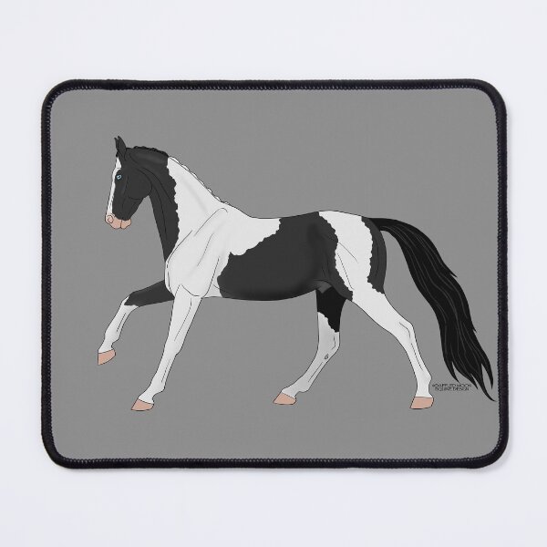 Item preview, Cantering Black Pinto Horse designed and sold by DappledMoon.