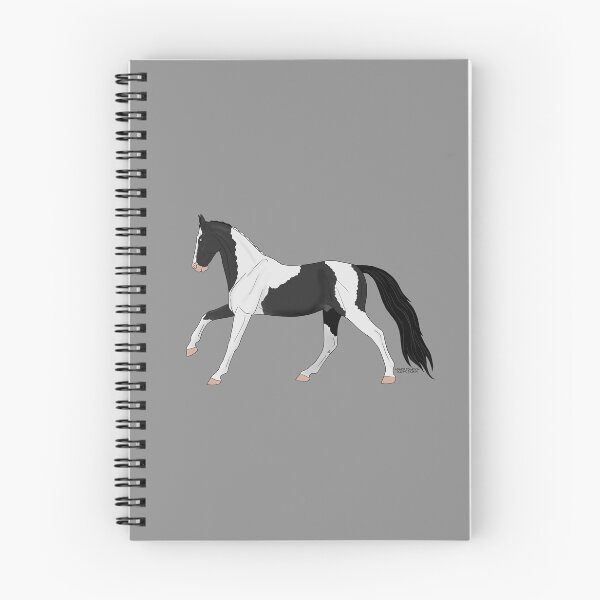 Item preview, Cantering Black Pinto Horse designed and sold by DappledMoon.