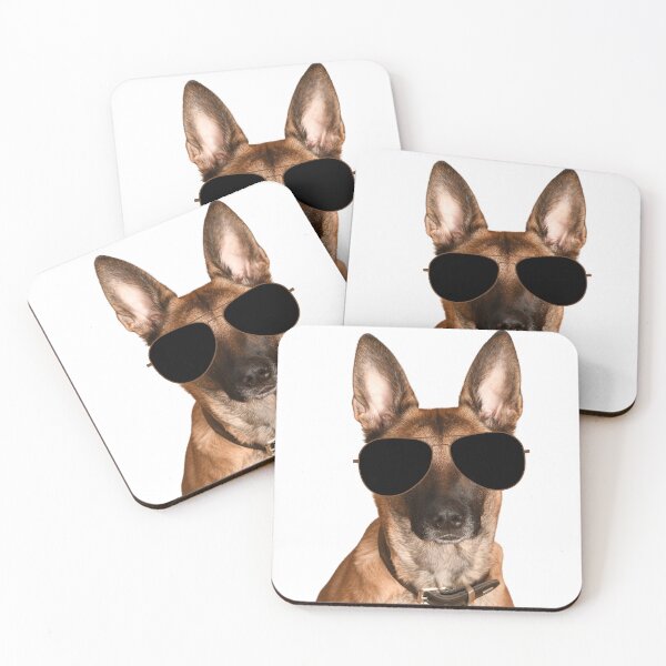 Item preview, Belgian Malinois Dog Wearing Sunglasses designed and sold by TheAnimalZ00.