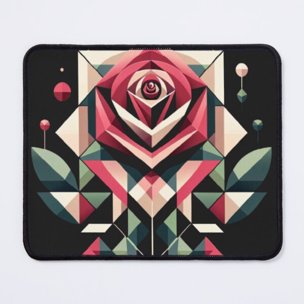 Item preview, Geometric Elegance - Modern Rose Art designed and sold by jamesadsartist.