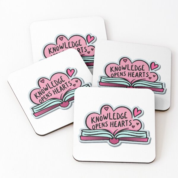 Item preview, Knowledge Opens Hearts - Inspirational Quote Design designed and sold by NiftyWrx.
