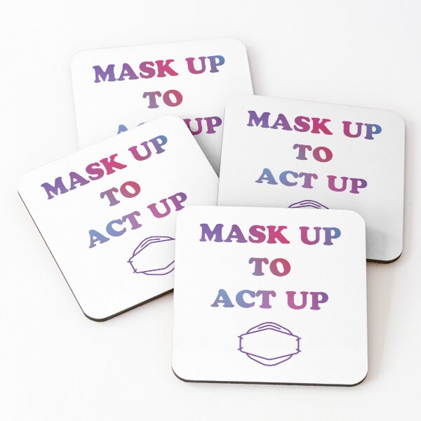 Item preview, Mask Up to Act Up (multicolor) designed and sold by sarahwlongcovid.