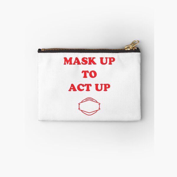 Item preview, Mask Up to Act Up (red) designed and sold by sarahwlongcovid.