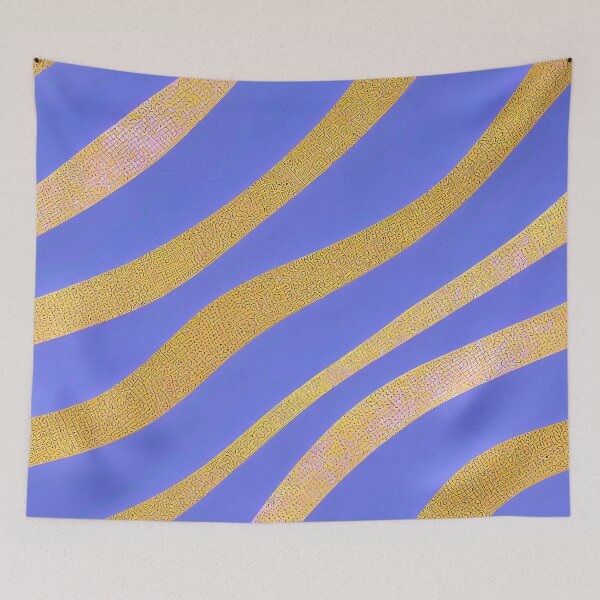 Item preview, Chic Purple And Golden Swirls Art Deco Pattern designed and sold by DEC02.