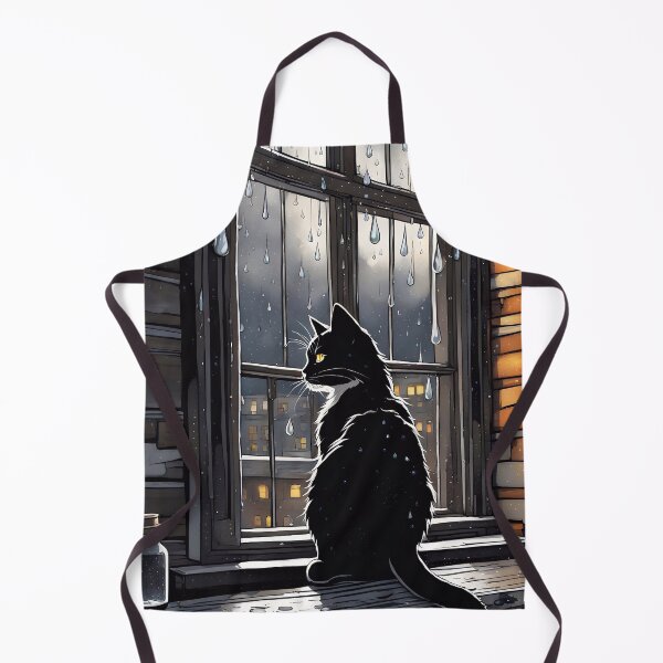 Artikelvorschau, Cute Black Cat Looking Out The Window entworfen und verkauft von TheArtOfPat.