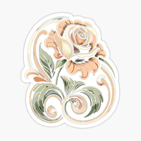 Frise Murale art nouveau motifs floraux - TenStickers