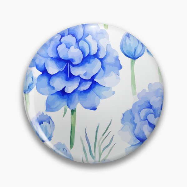 Item preview, Acanthus blue Watercolor pattern designed and sold by Grypis.