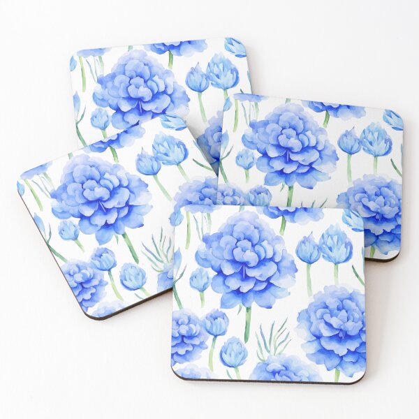 Item preview, Acanthus blue Watercolor pattern designed and sold by Grypis.