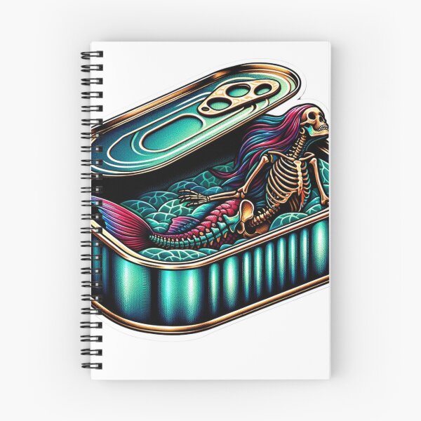 Item preview,  Mermaid Skeleton In A Can Tin Sticker Art Volume 3 designed and sold by mymagicstoreus.