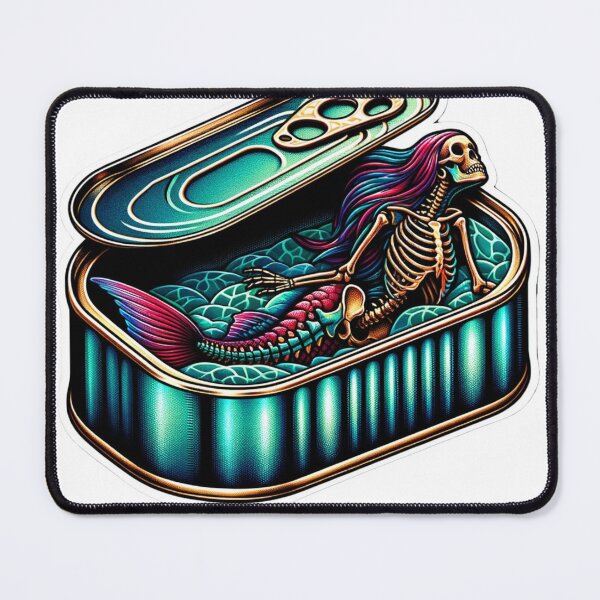Item preview,  Mermaid Skeleton In A Can Tin Sticker Art Volume 3 designed and sold by mymagicstoreus.