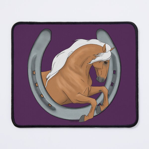 Item preview, Palomino Andalusian Horse with Horseshoe designed and sold by DappledMoon.