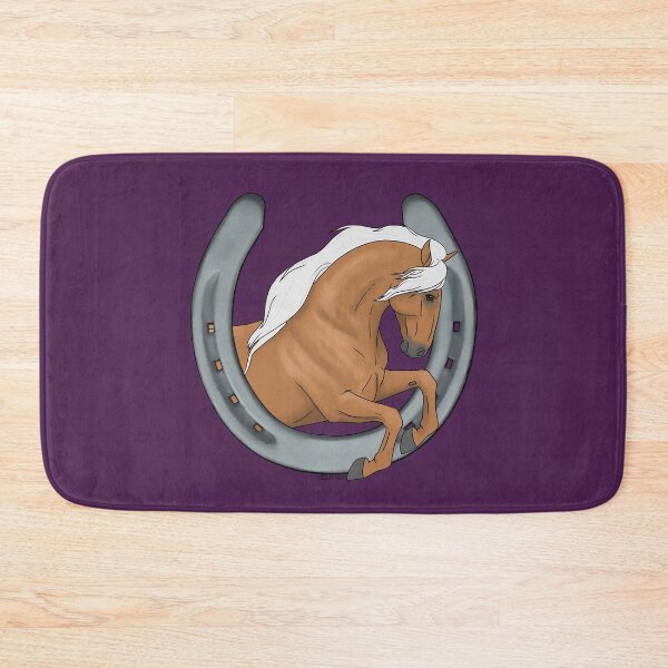 Item preview, Palomino Andalusian Horse with Horseshoe designed and sold by DappledMoon.