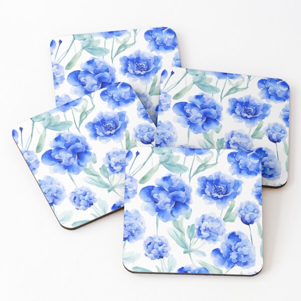 Item preview, Acanthus blue Watercolor pattern designed and sold by Grypis.