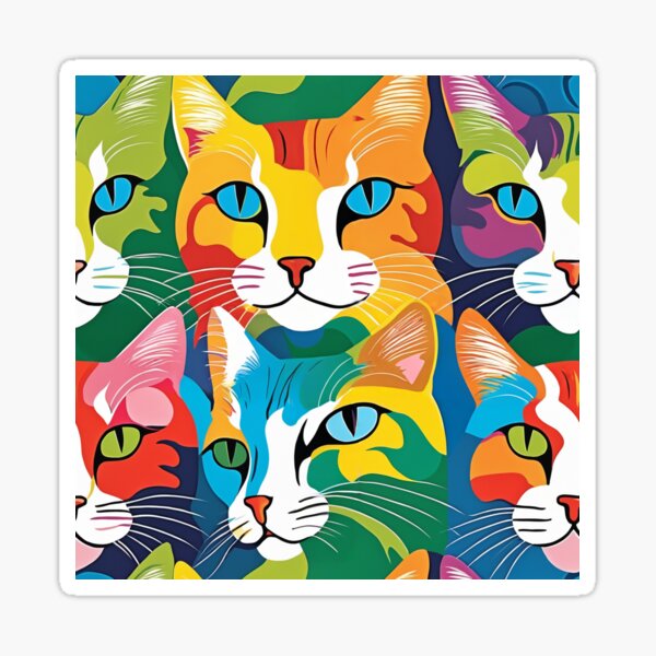 Cat Pattern Sticker
