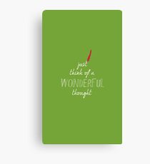 Wonderful Thought case Canvas Print