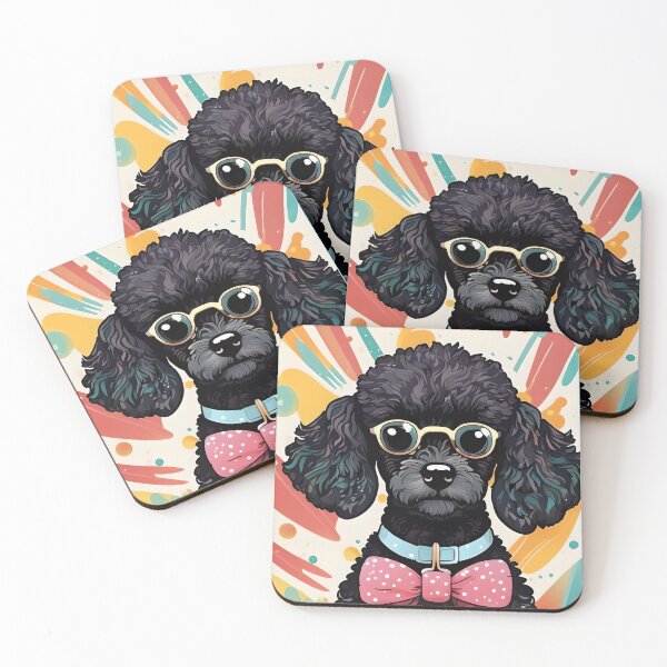 Item preview, Cool polka poodle designed and sold by WildLadyWood.