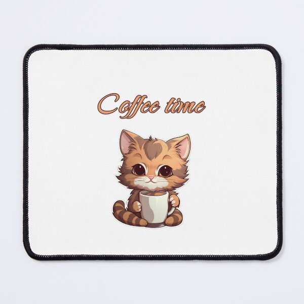 Item preview, Coffee time kitten designed and sold by CoquetteBoutiq.