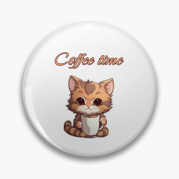 Item preview, Coffee time kitten designed and sold by CoquetteBoutiq.