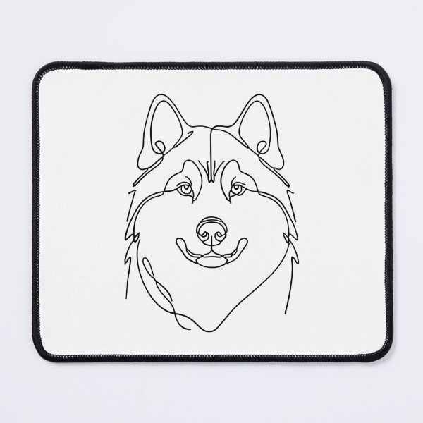 Item preview, Husky One-Line Drawing designed and sold by FanCollection.