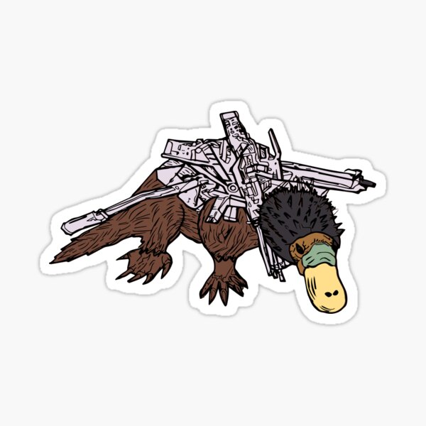Battle Platypus Sticker