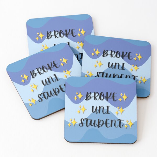 Item preview, Broke Uni Student Blue Wave designed and sold by LivChrisDesigns.