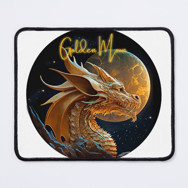 Item preview, Golden moon and golden dragon designed and sold by ArqRodrigo.