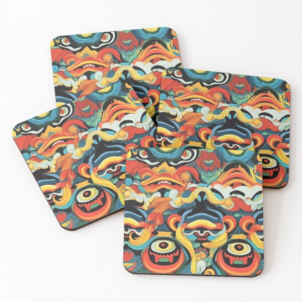 Item preview, A Chinese new year opera mask with elaborate designs and vibration designed and sold by sample325.