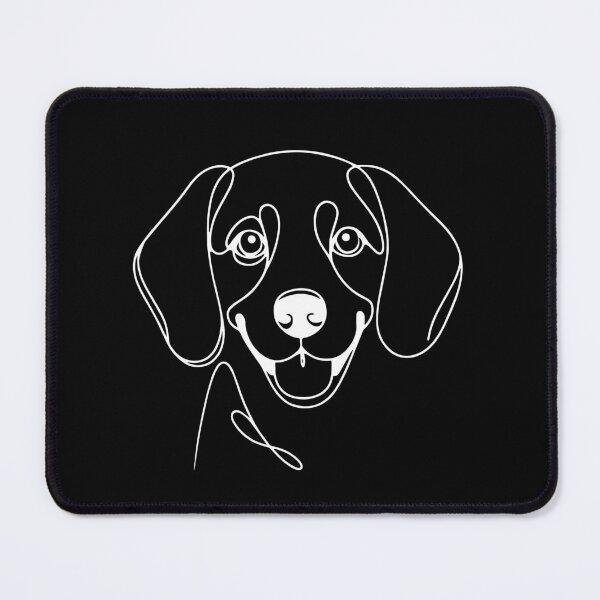 Item preview, Beagle One-Line Drawing White designed and sold by FanCollection.