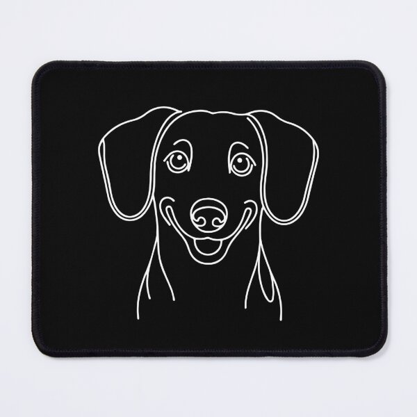 Item preview, Dachshund One-Line Drawing White designed and sold by FanCollection.
