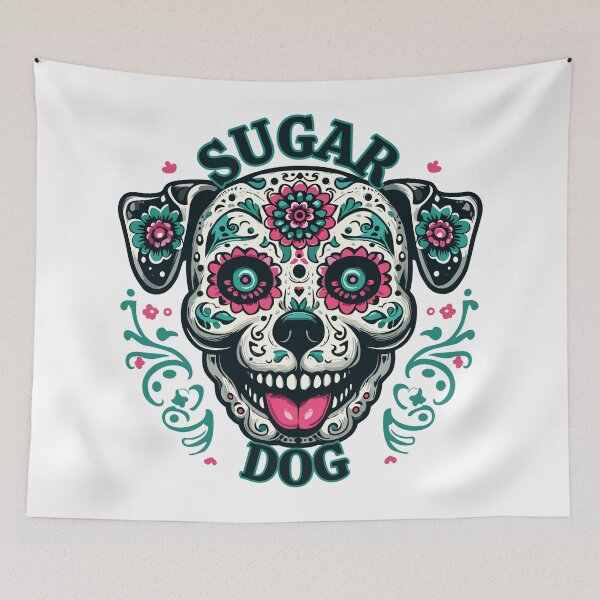 Item preview, Sugar Skull Dog designed and sold by Designowner.