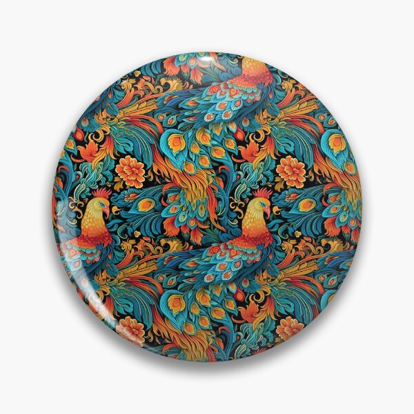 Aperçu de l'œuvre Un phénix chinois au plumage coloré et flamboyant créée et vendue par sample325.