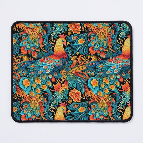 Item preview, A Chinese phoenix with colorful plumage and flaming designed and sold by sample325.